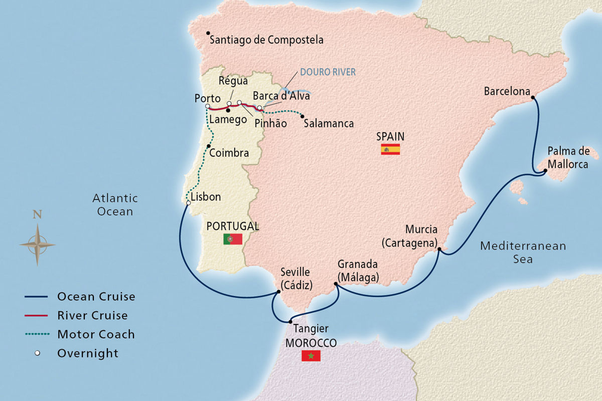 Iberian Odyssey – route map