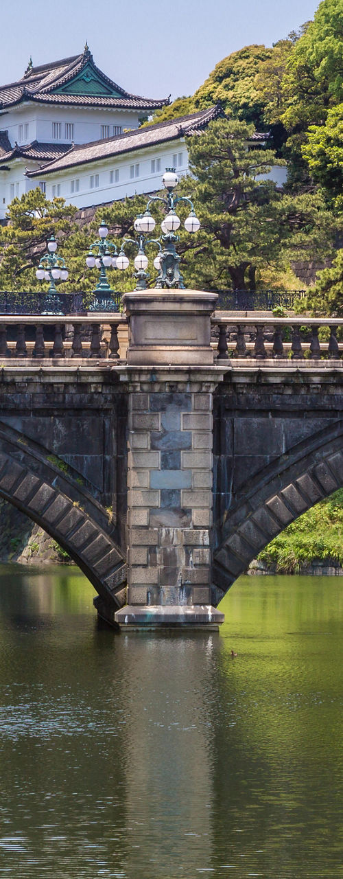 Historic bridge near Japanese palace