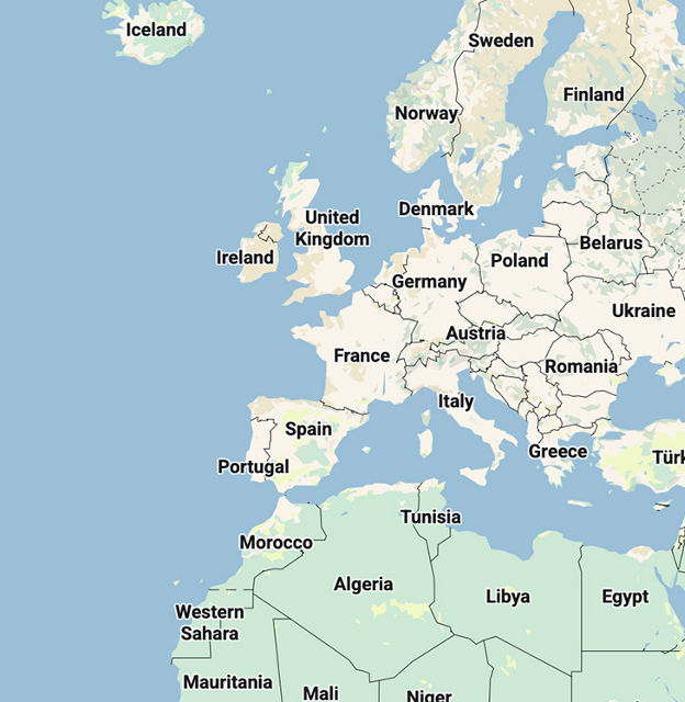 Detailed political and physical world map