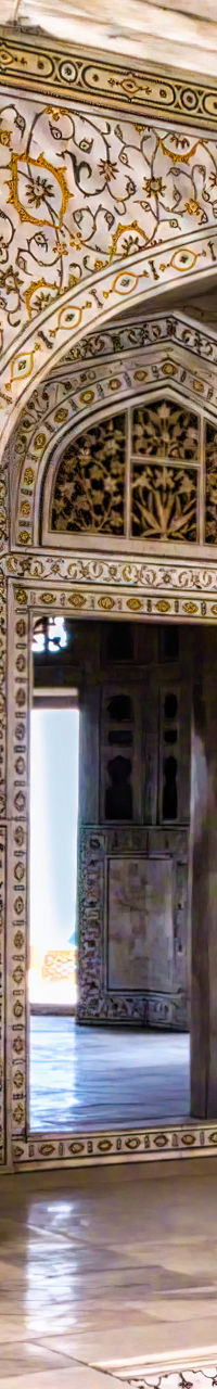 Intricate marble architecture with ornate carvings