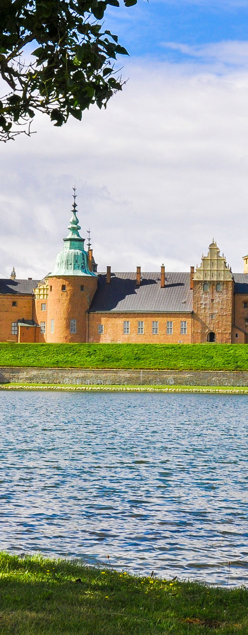 Historic castle by a serene lake