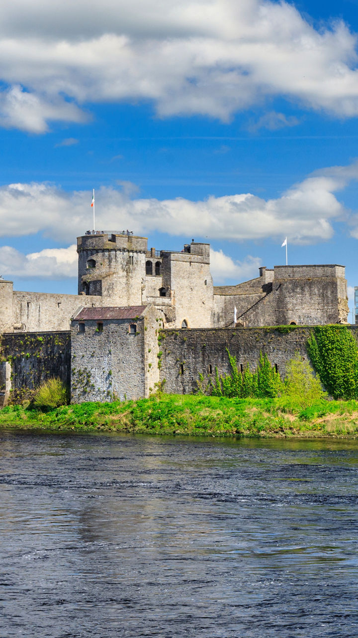 Historic King John's Castle by River Shannon