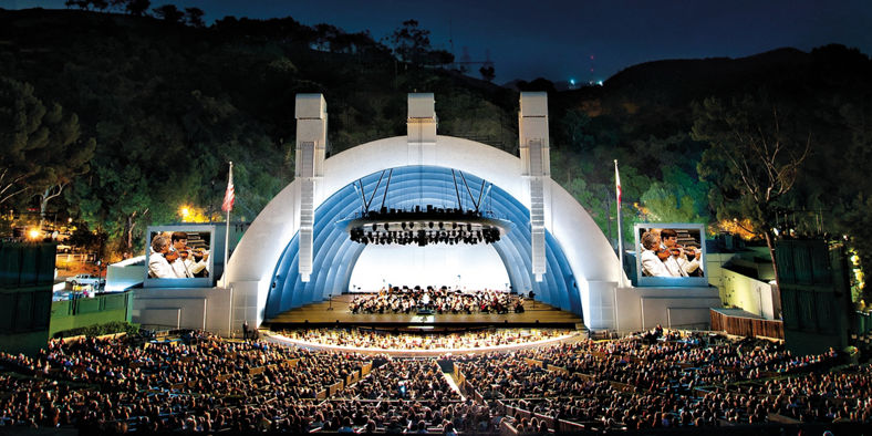 Outdoor concert at iconic amphitheater