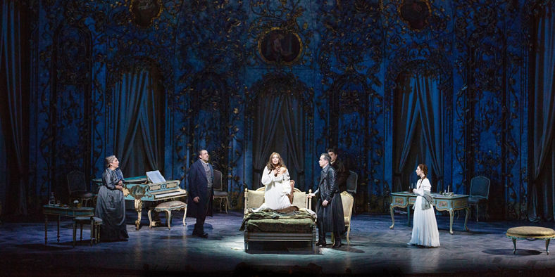 Elegant Theater Scene with Performers
