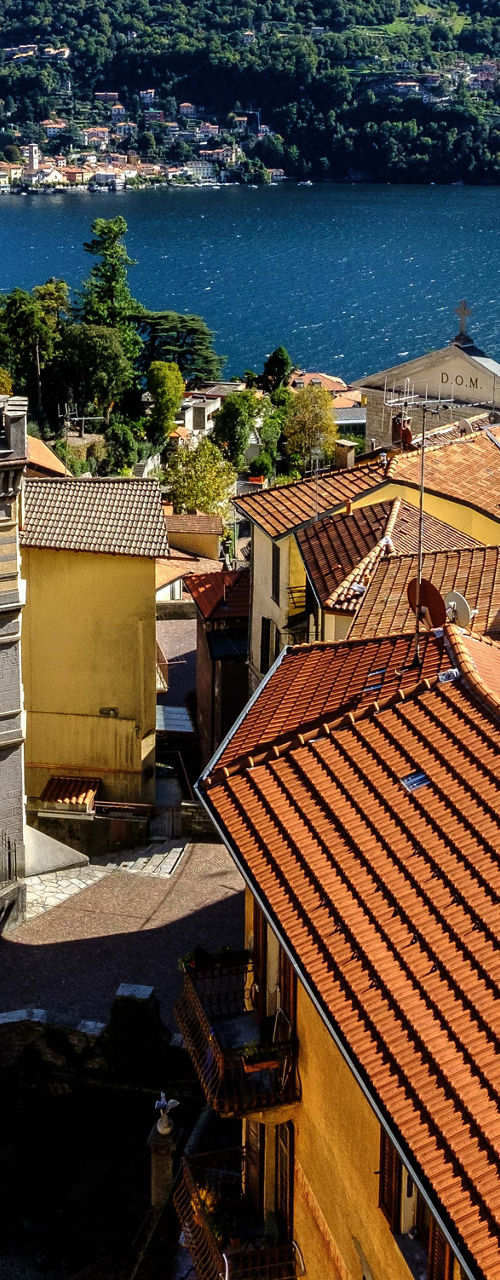 Scenic Italian village by Lake Como