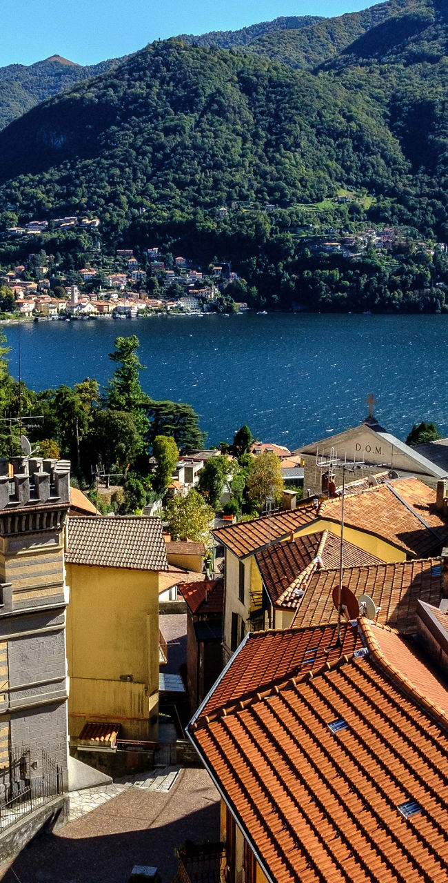 Scenic Italian village by Lake Como