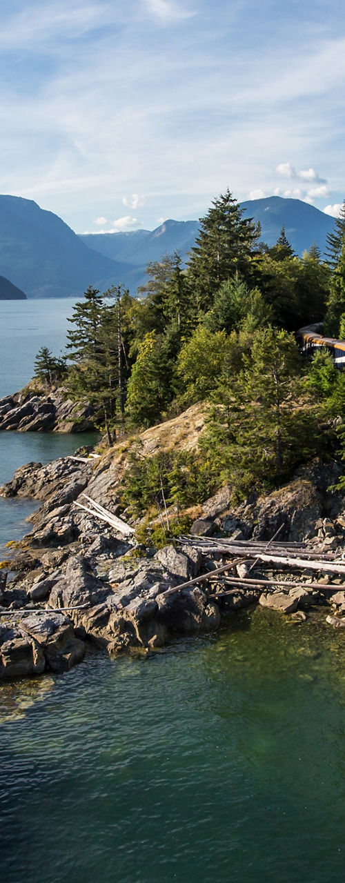 Scenic coastal view with rocky cliffs