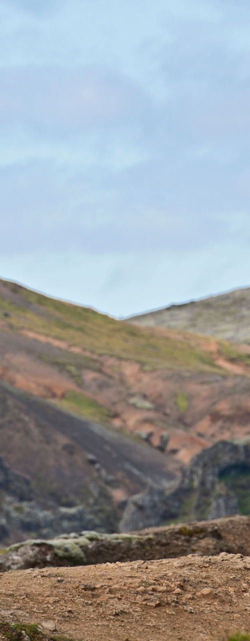 Cyclists exploring rugged mountain terrain