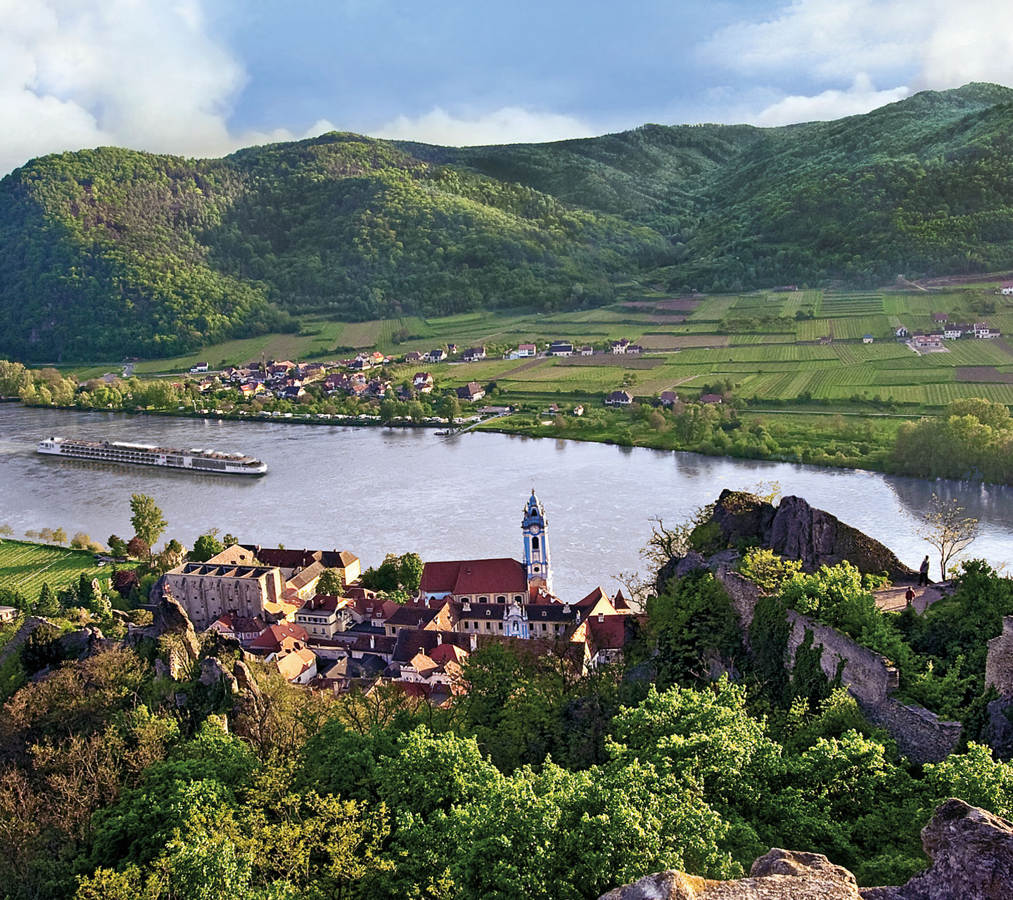 Scenic view of Wachau Valley landscape
