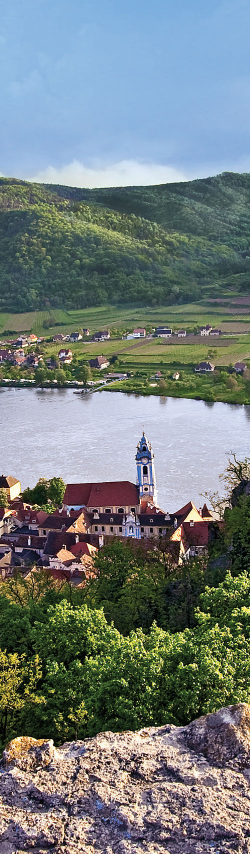Scenic view of Wachau Valley landscape