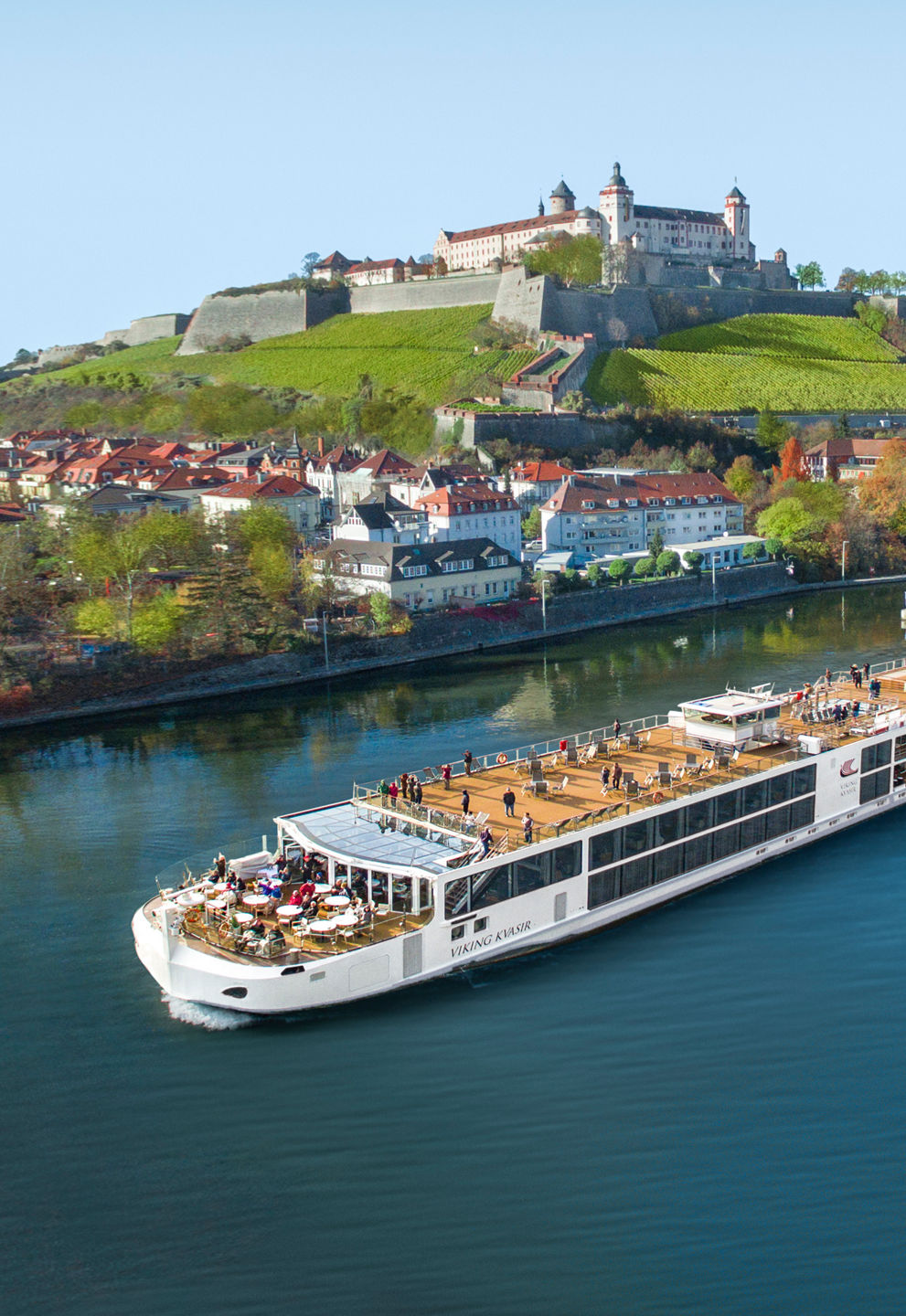 Luxury river cruise near historic castle