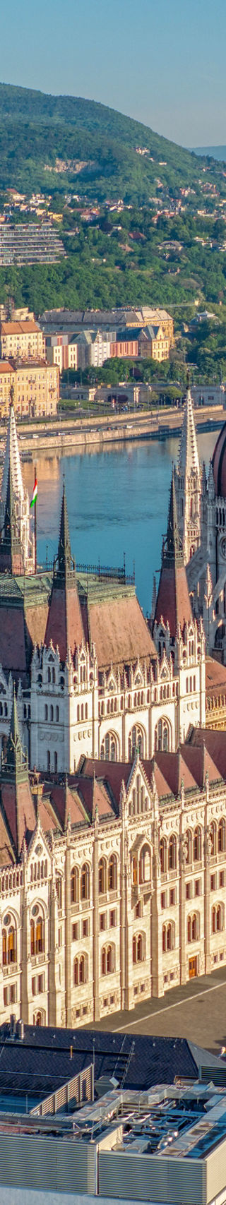 Hungarian Parliament Building by the Danube River