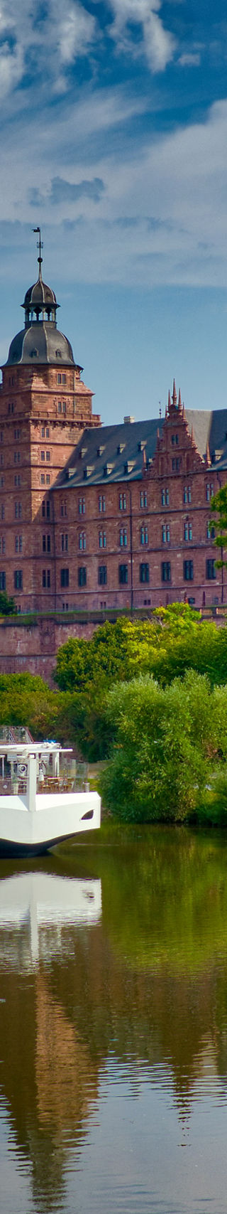 Scenic river cruise near historic castle