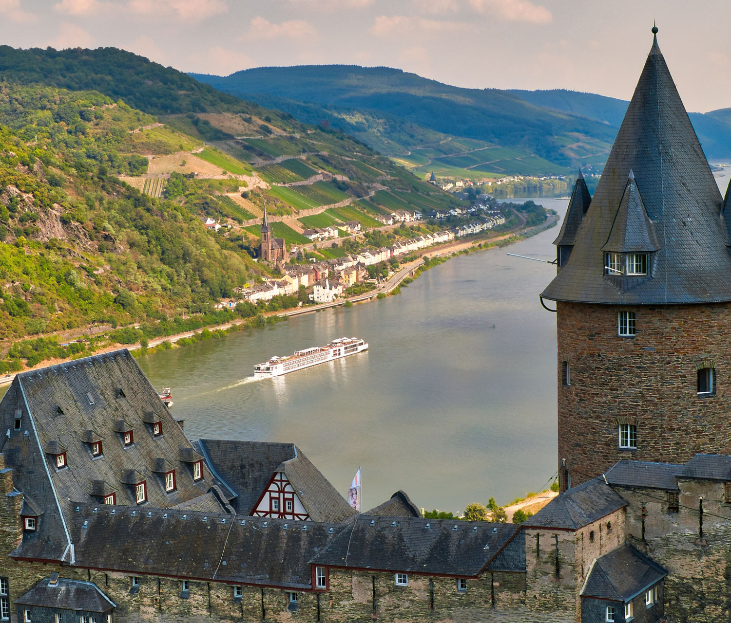 Castle above the Middle Rhine near Bacharach