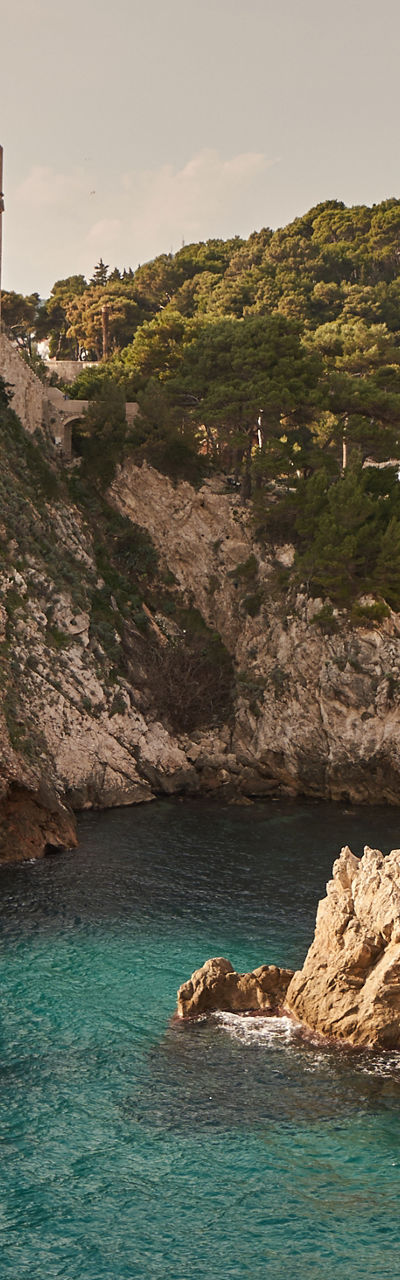 Historic fortress overlooking Adriatic coastline