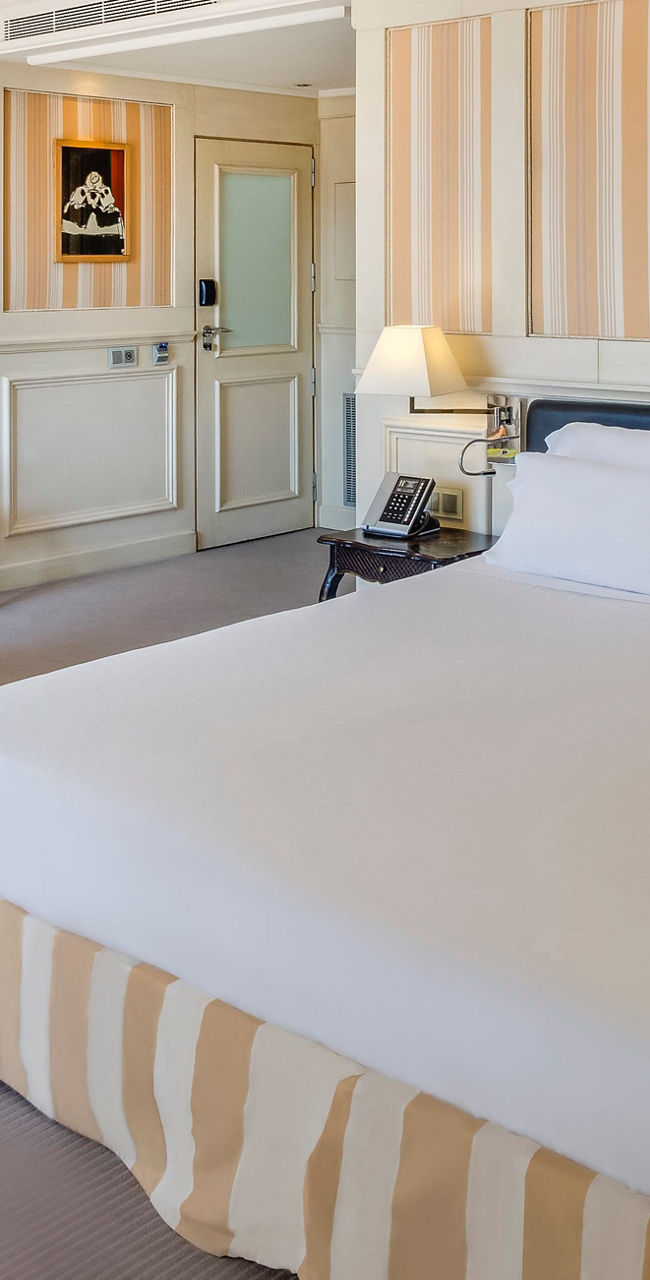Elegant hotel room with modern decor