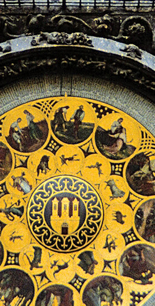 Historic astronomical clock in Prague
