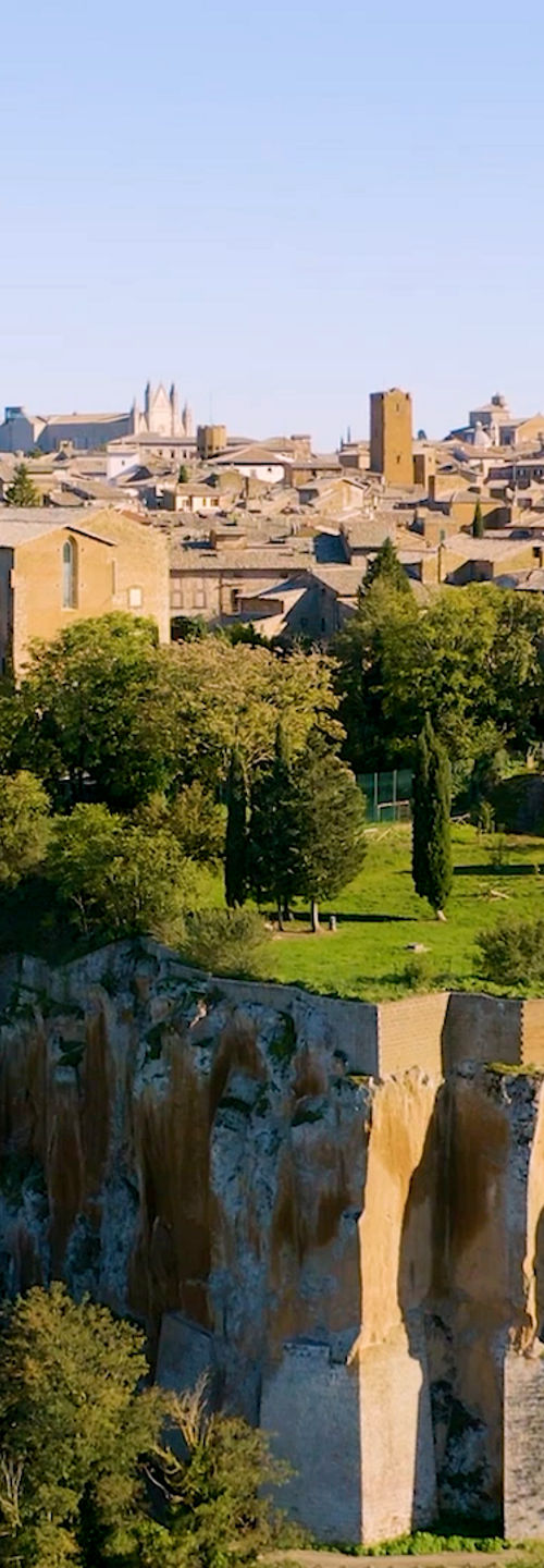 Historic Hilltop Town with Scenic View