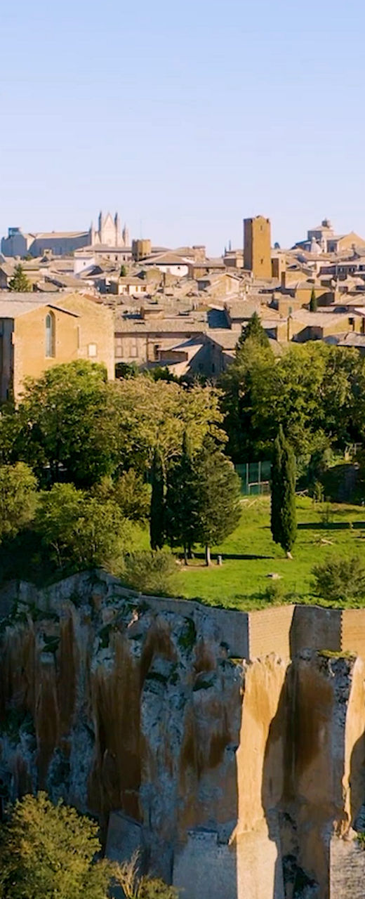 Historic Hilltop Town with Scenic View