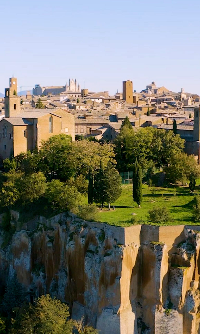 Historic Hilltop Town with Scenic View