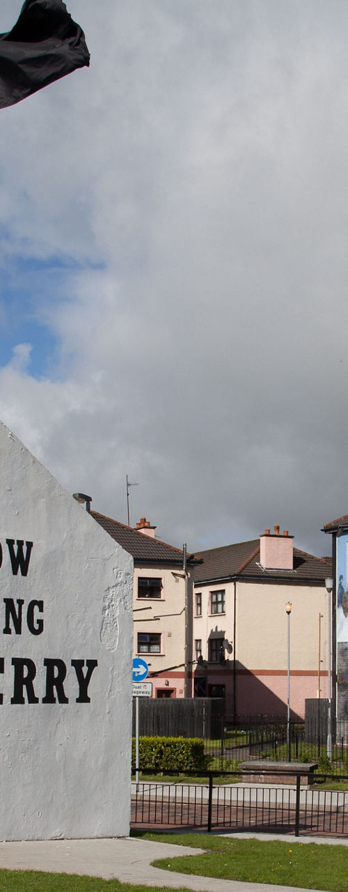 Free Derry Corner landmark with mural