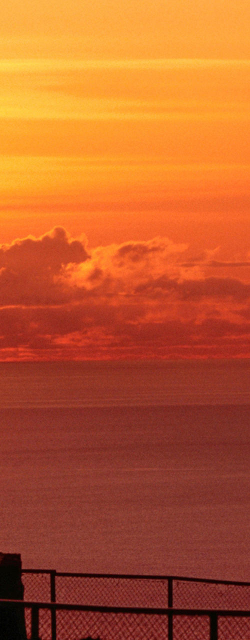 Sunset at Globe Monument, North Cape