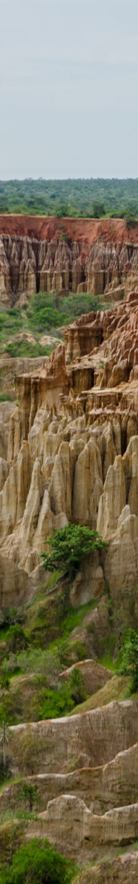Scenic view of Tundavala canyon cliffs