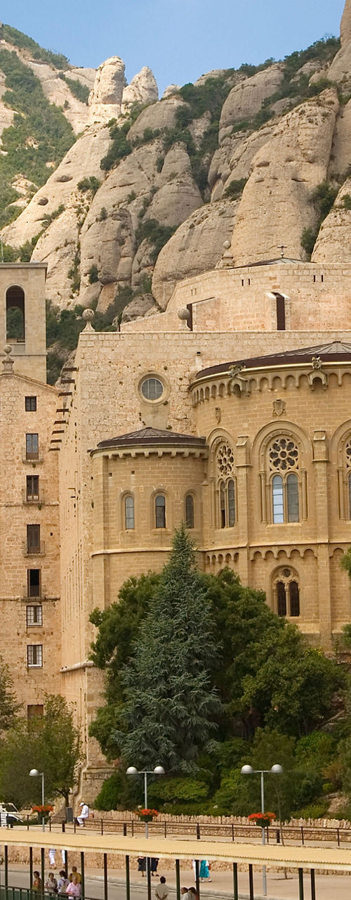Historic Monastery in Mountain Landscape