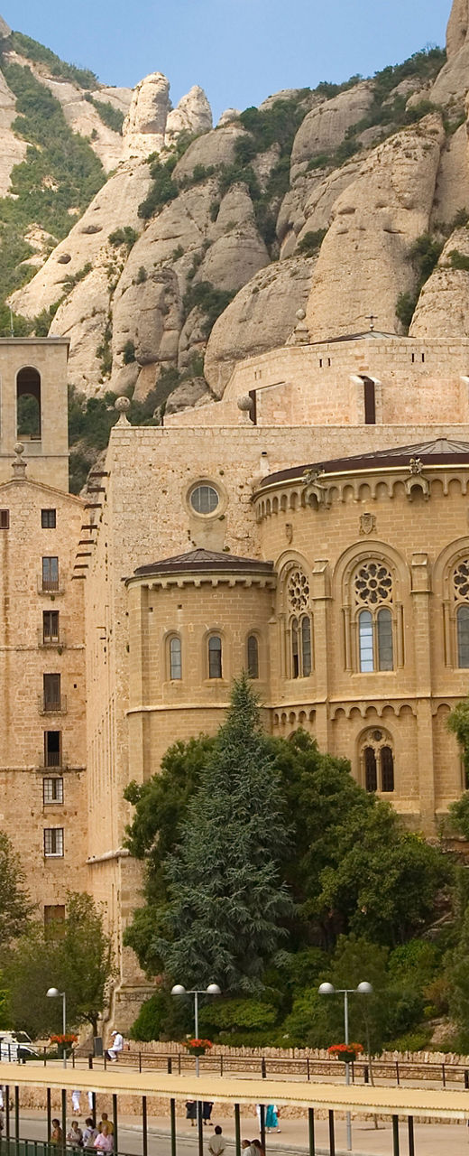Historic Monastery in Mountain Landscape