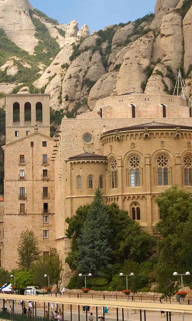 Historic Monastery in Mountain Landscape