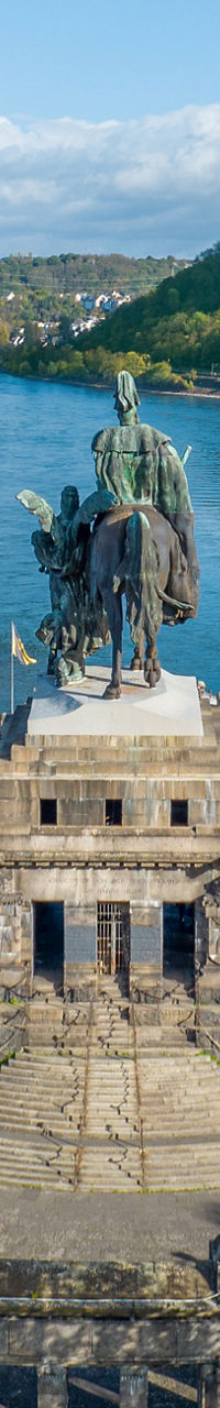 Aerial view of German Corner monument