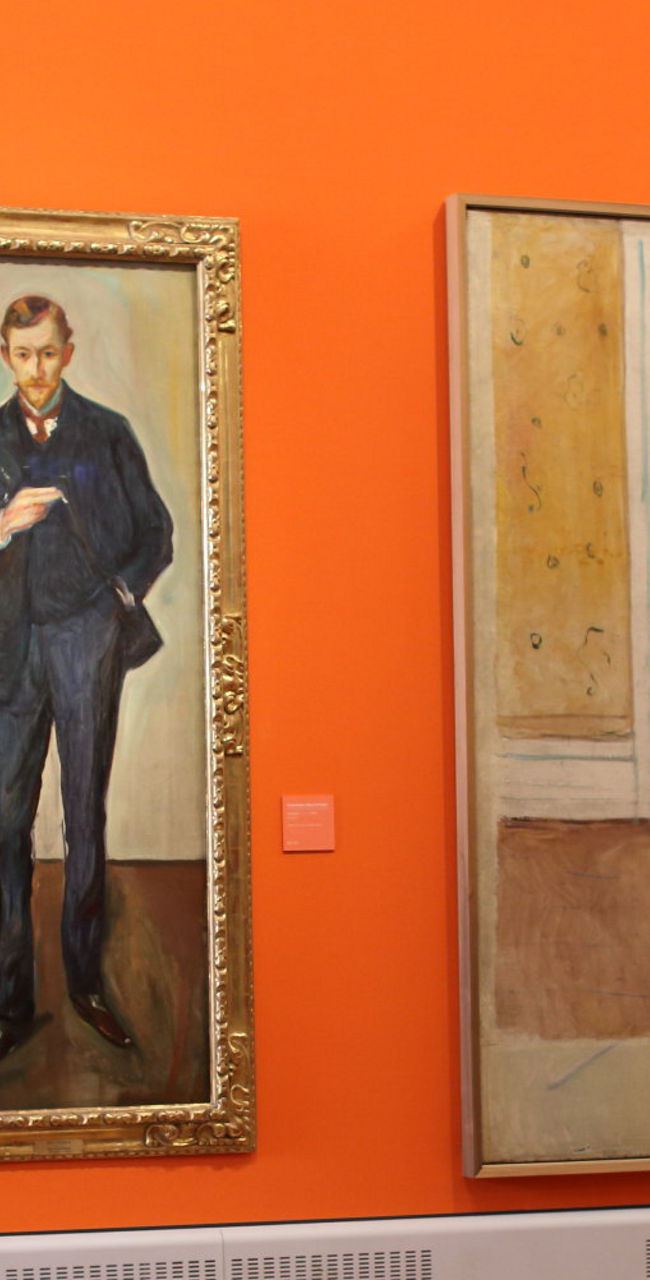 Gallery wall with formal portraits