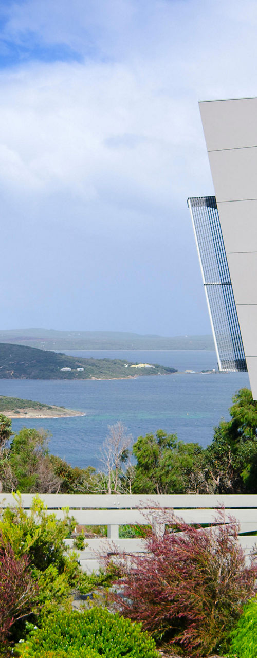 National Anzac Centre overlooking scenic bay