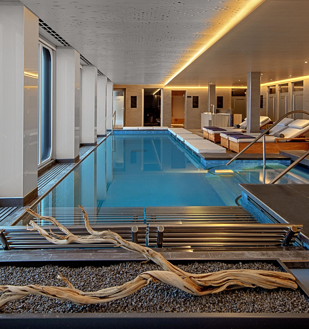 Viking expedition ship Nordic Spa hydrotherapy pool with polar views