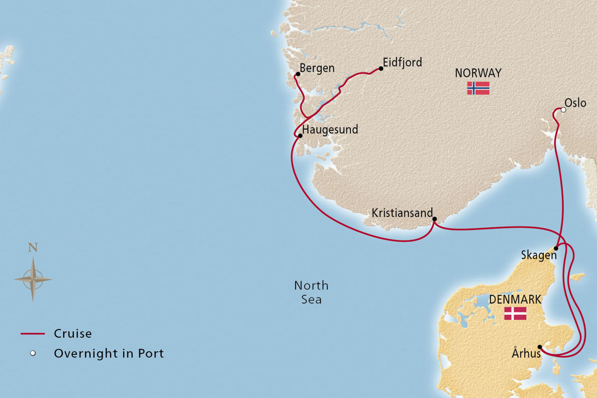 Nordic Wonders – route map