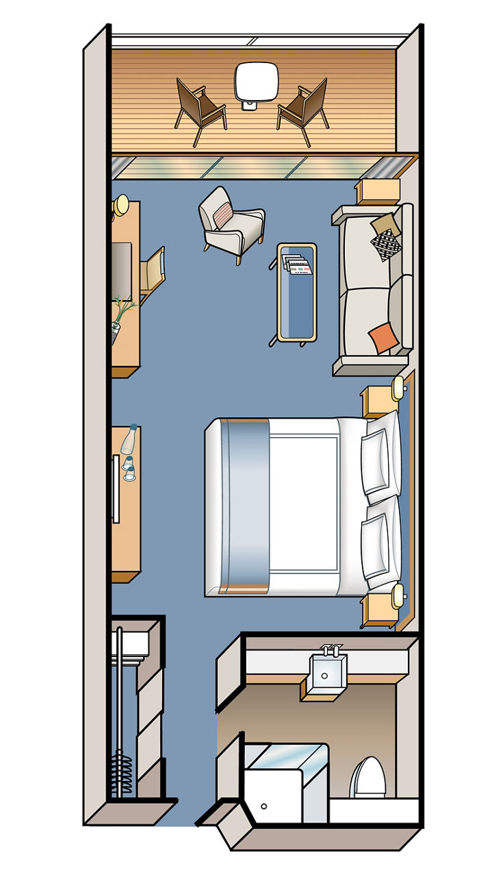 compact studio apartment floor plan