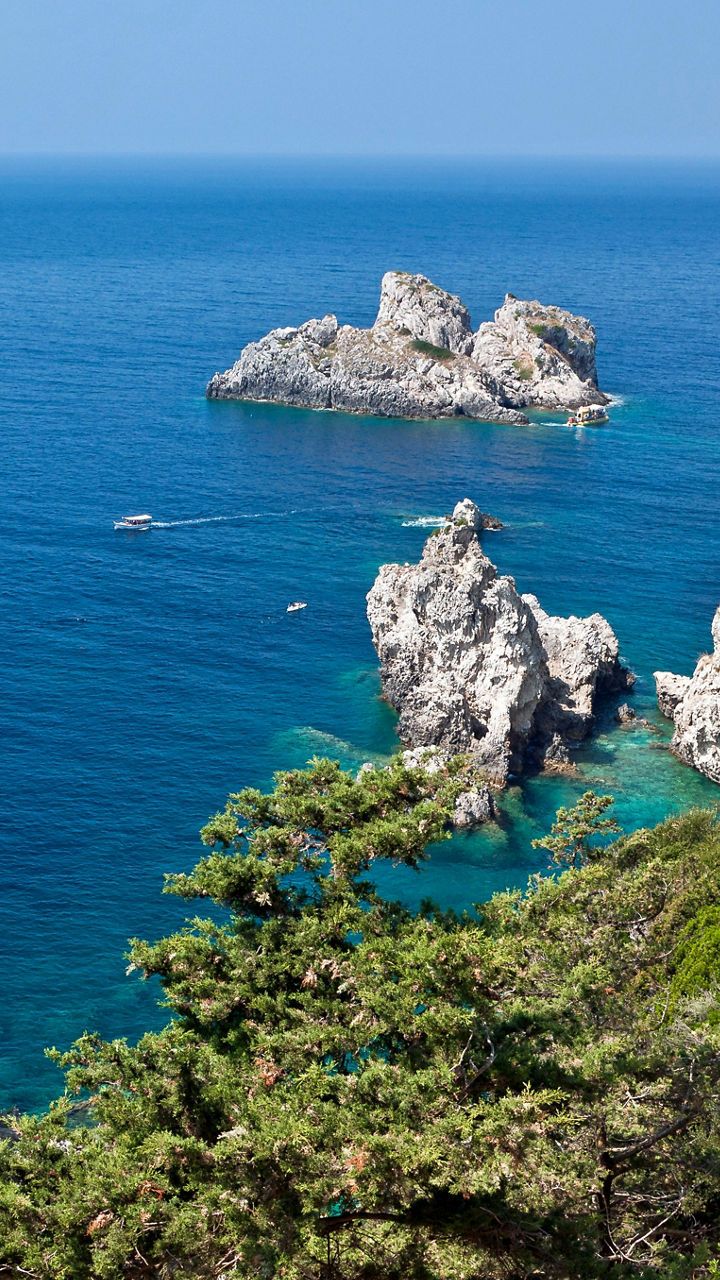 Scenic coastal cliffs with turquoise waters