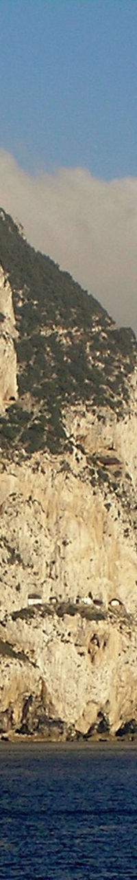 Rock of Gibraltar with ocean view