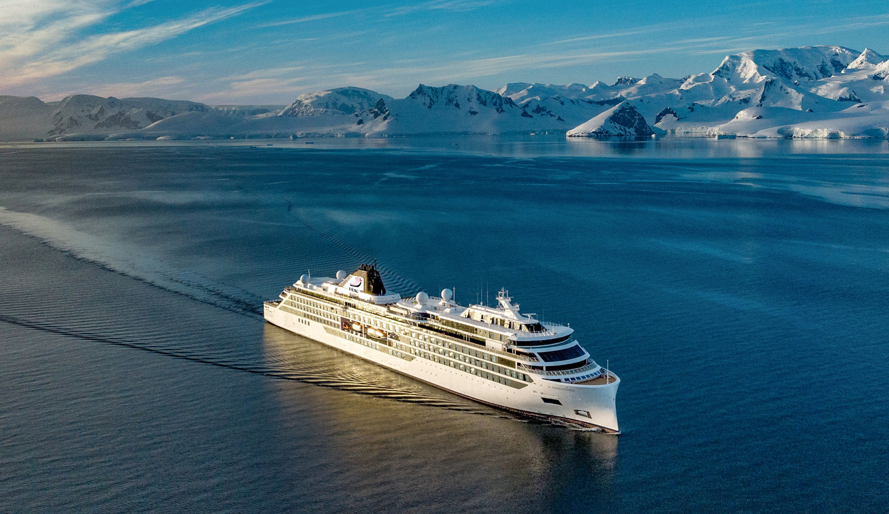 Luxury cruise ship in Arctic waters