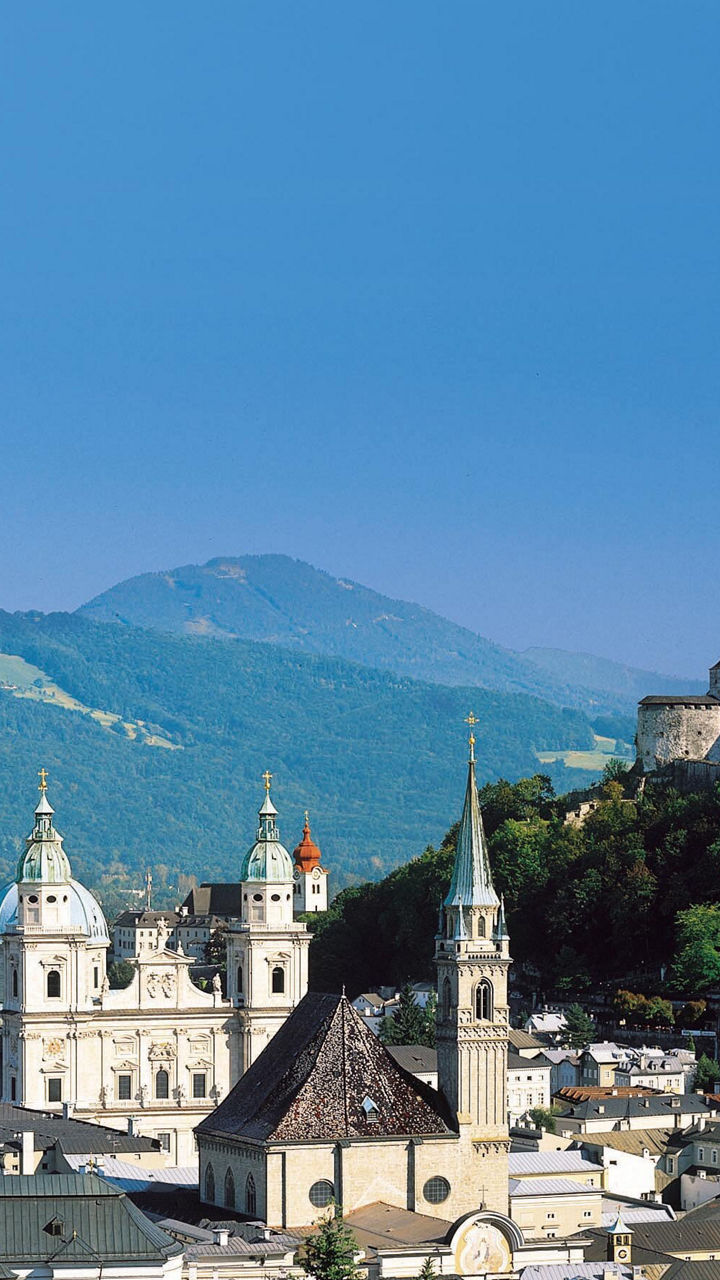 Scenic view of Salzburg cityscape