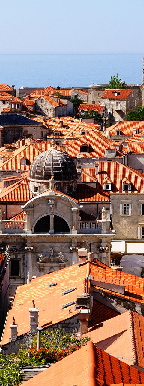 Historic rooftops of Dubrovnik, Croatia