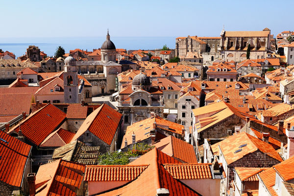 Historic rooftops of Dubrovnik, Croatia