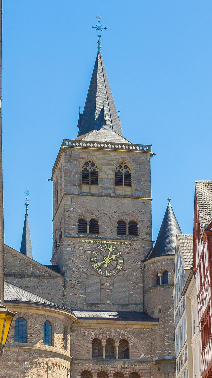 Historic cathedral in European cityscape