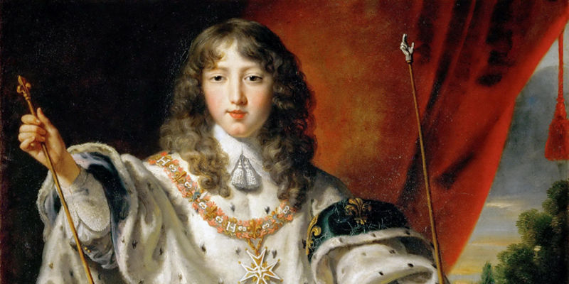 Royal portrait with ornate regalia