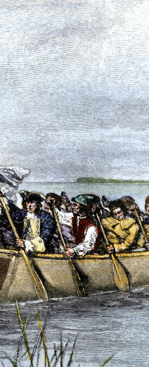 Historic expedition on wooden boats