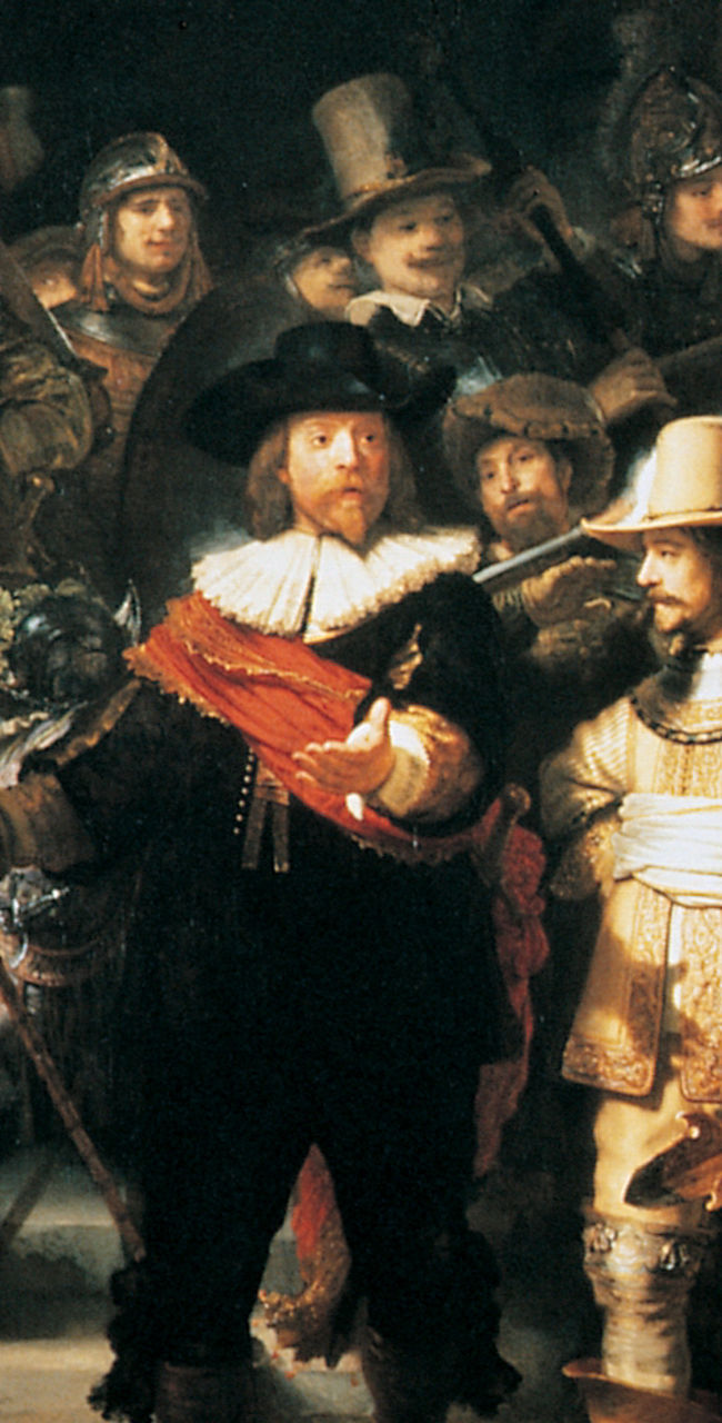 Historic group portrait with soldiers