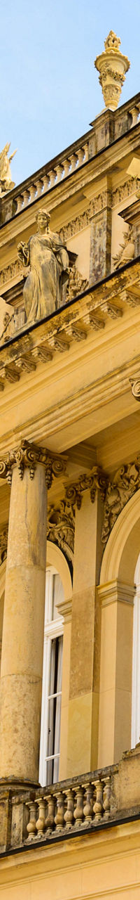 Historic European building with ornate columns