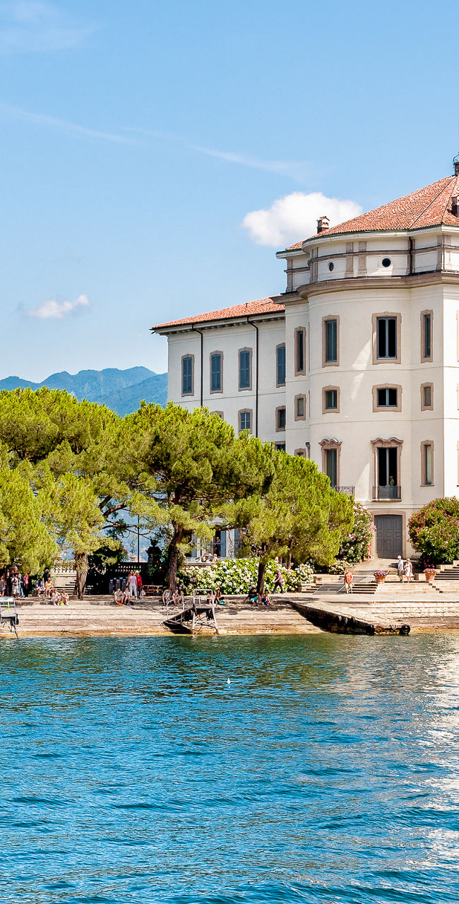 Historic lakeside villa with scenic views