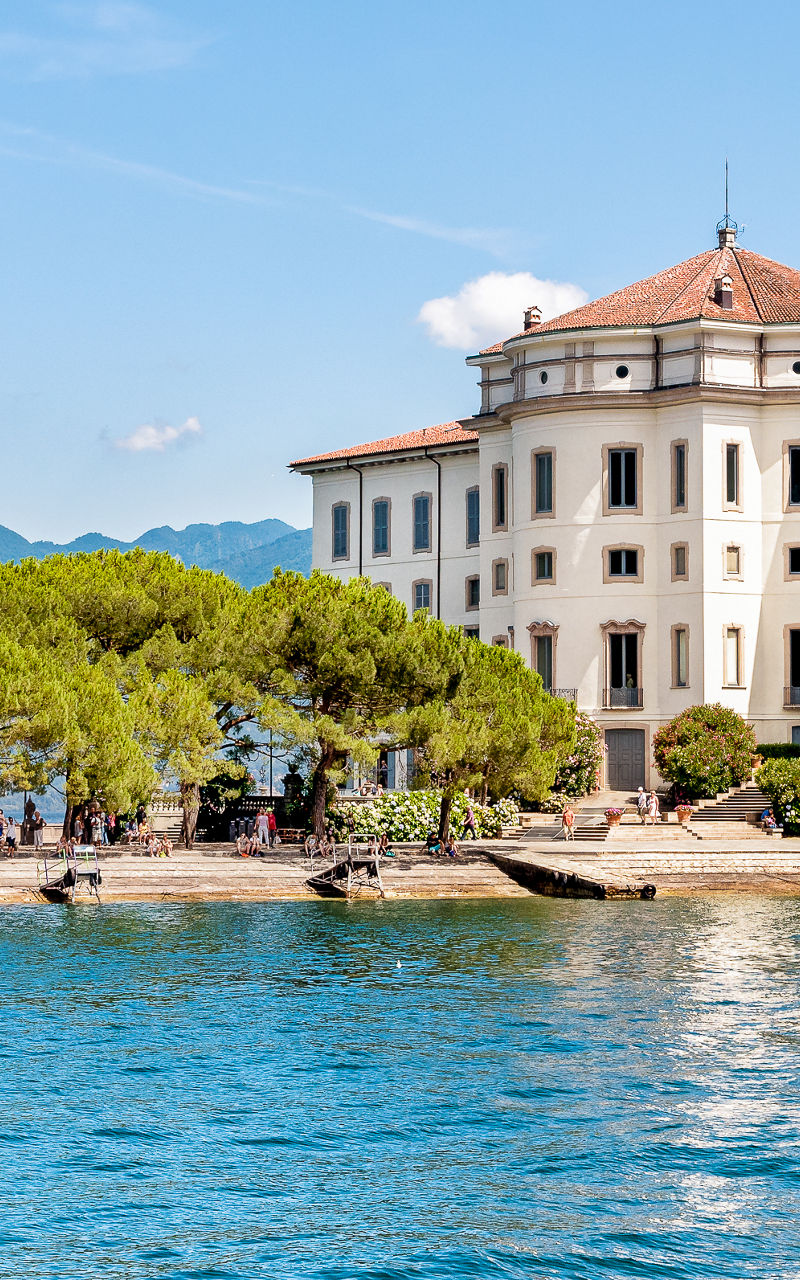 Historic lakeside villa with scenic views