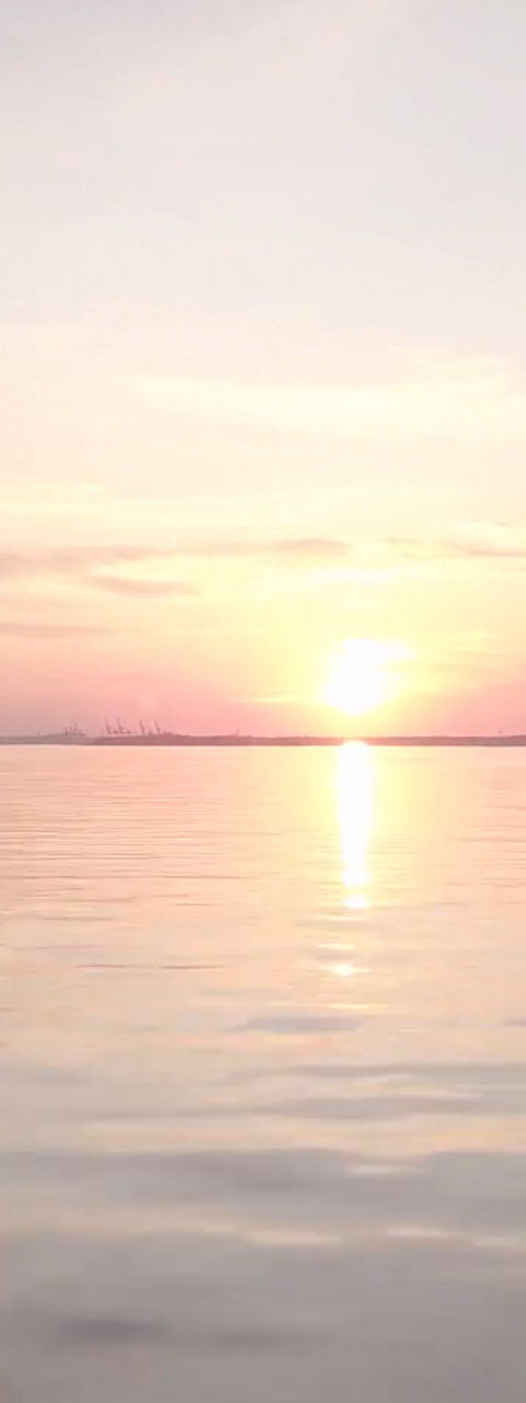 Calm Lake at Sunset with Soft Pastel Sky